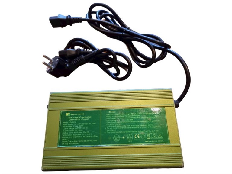 Greensaver Charger HB60052:   Ladegerät für Greensaver Silicone Batterien.   60V  5A  RESTPOSTEN SALE! N